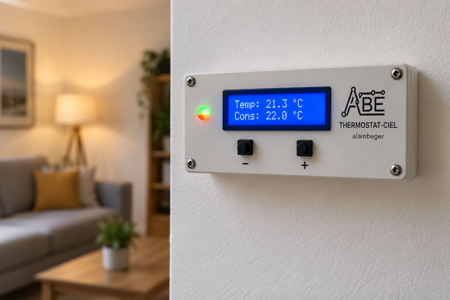 ThermostatCIEL installé dans son environnement
